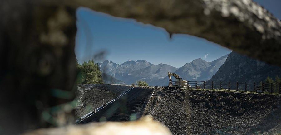 Bautechnik Speicherbecken Ladurns
